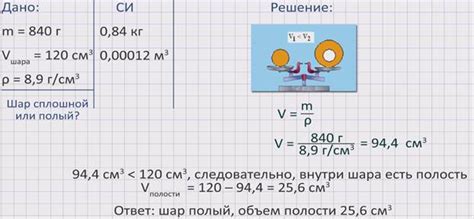 Применение принципа плотности для расчета массы тыквы