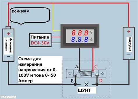 Проверка правильности подключения и работы вольтметра