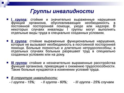 Процесс определения инвалидности