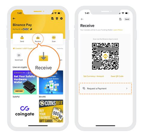 Процесс приема платежей с использованием Binance Pay