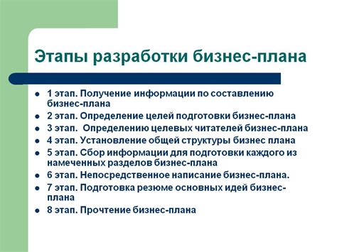 Разработка бизнес-плана: необходимые шаги и составляющие