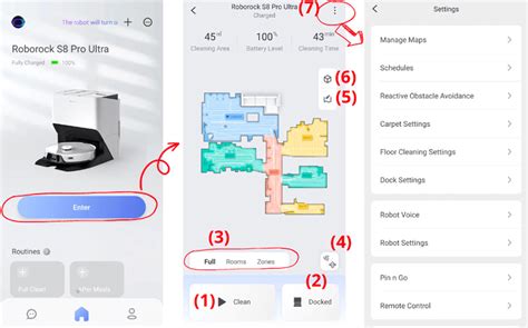 Расширенные возможности и индивидуальные настройки робота-пылесоса с помощью мобильного приложения