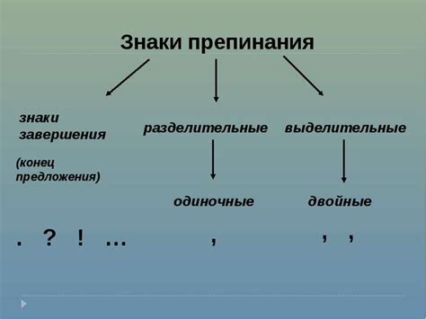 Роль и вес знаков препинания