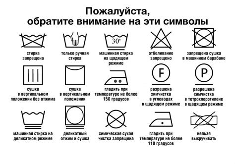 Узнайте, как правильно трактовать и понимать символы на вашей куртке при стирке