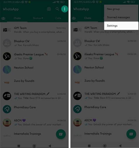 Управление готовыми сообщениями в WhatsApp на устройствах Android