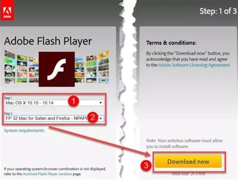 Установите последнюю версию Adobe Flash Player