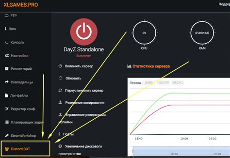 Установка и настройка бота для отображения статистики сервера