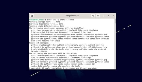 Установка и настройка Samba на операционной системе на базе Linux