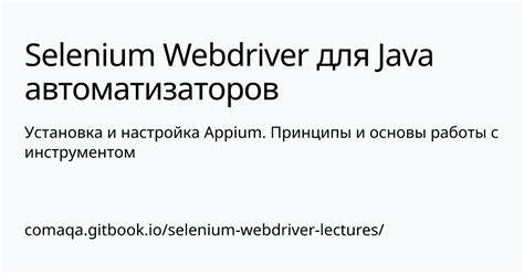 Установка и настройка Selenium WebDriver