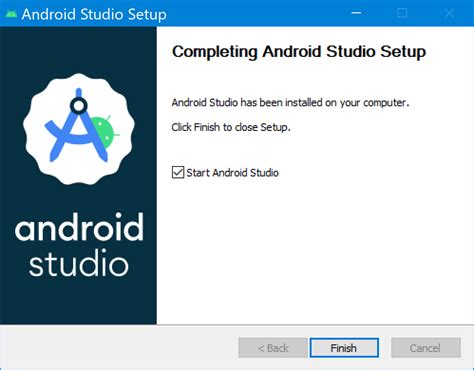 Установка Android Studio и необходимых компонентов