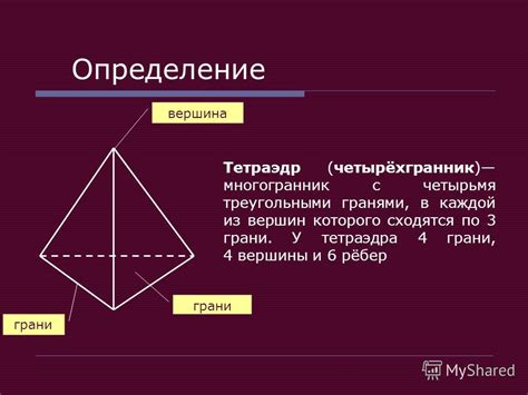 Форма тетраэдра: геометрический многогранник и его эстетическое значение
