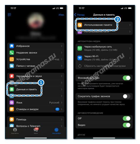 Шаги по освобождению памяти в Телеграме на iOS устройствах