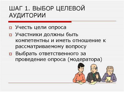 Шаг 1: Выбор типа опроса и целевой группы участников