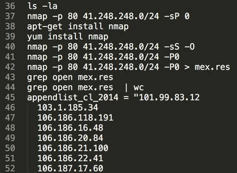 Шаг 3: Применение команды Nmap для сканирования портов