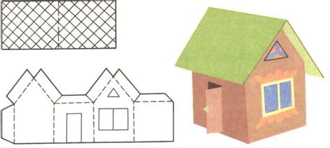 Шаг 3: Созидание стен и крыши комплекса из бумаги