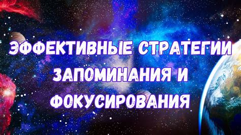 Эффективные стратегии для запоминания обширной информации