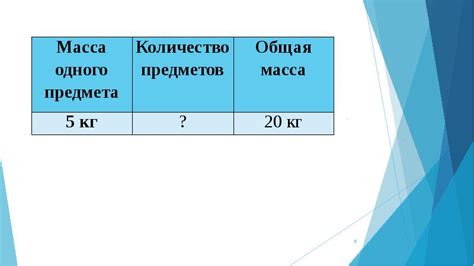  Масса предмета, удерживаемого скульптурой 