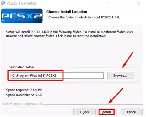  Создание каталога для сохранения файлов Pcsx2 BIOS 